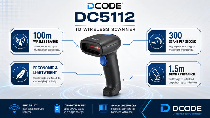 Dcode DC5112 1D Wireless Scanner