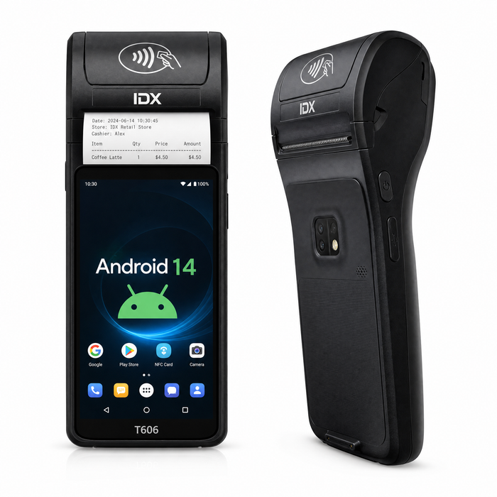 Android POS IDX T606 5.99in 4+64GB Android 14 NFC