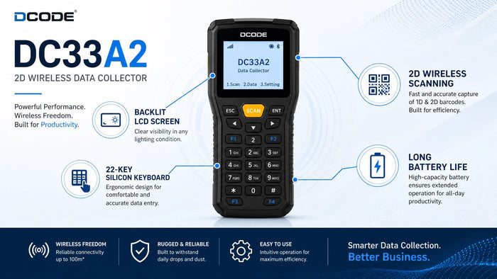 Dcode DC33A2 2D Wireless Data Collector