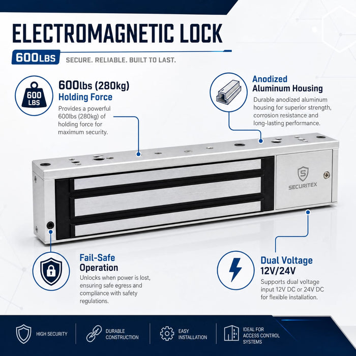 Electromagnetic Lock 600lbs