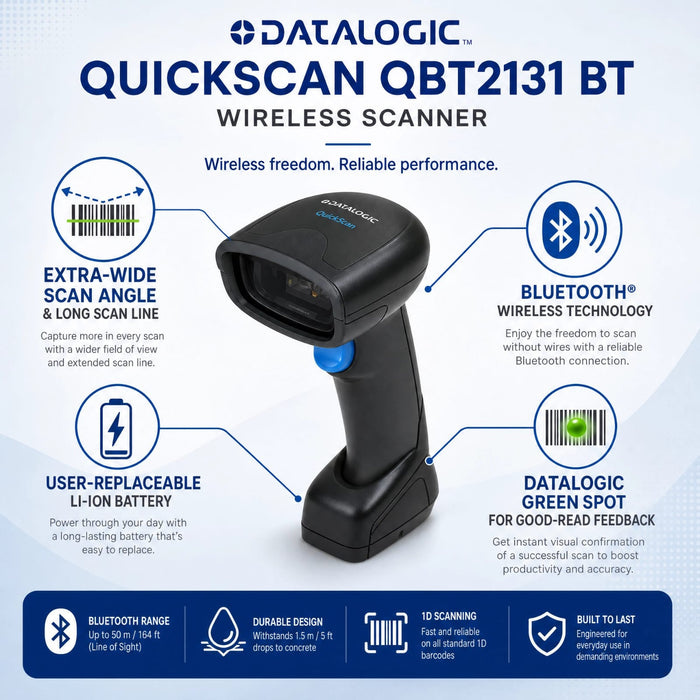 Datalogic QBT2131 BT 2D Wireless Scanner