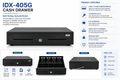 IDX-405G Cash Drawer | 5 Bill & 8 Coin | Alloy Steel