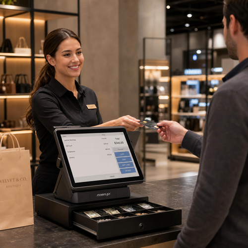 All-in-One POS Terminal with Cash Drawer